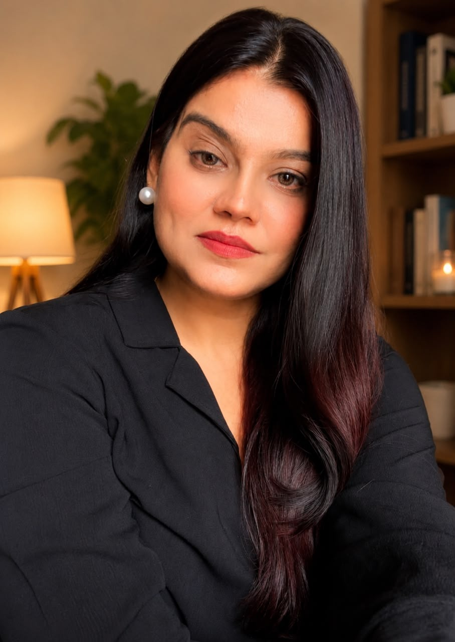 Portrait of Megha Sharma, psychologist, holistic healer and sound healing practitioner